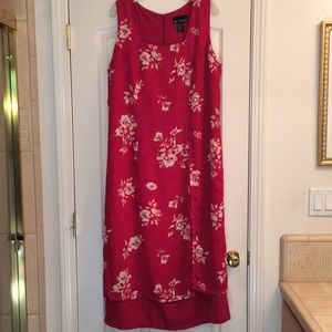 NWT Mlle Gabrielle size 14 Red Floral Dress